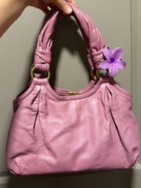 Women’s Pink Leather Shoulder Bag